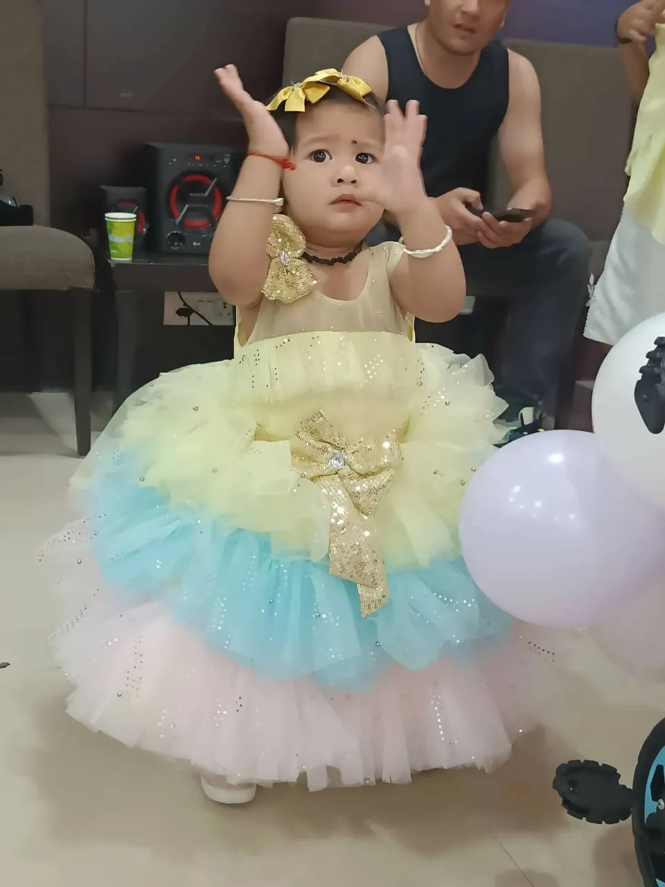 1st Birthday Baby Girl Beautiful Dress/Frock/ barbie doll dress for your baby girl