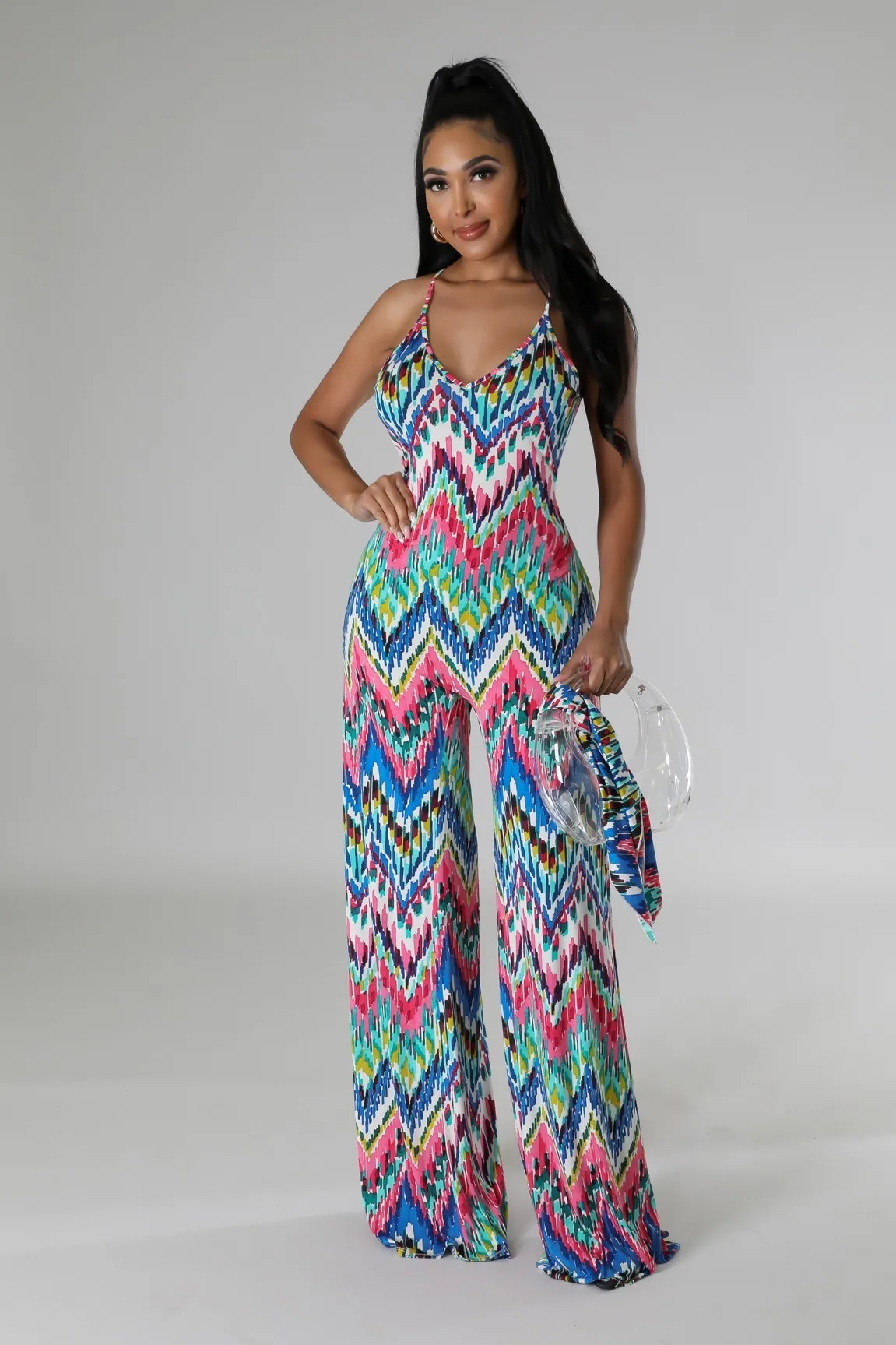 2pc Taking A Trip Jumpsuit Set