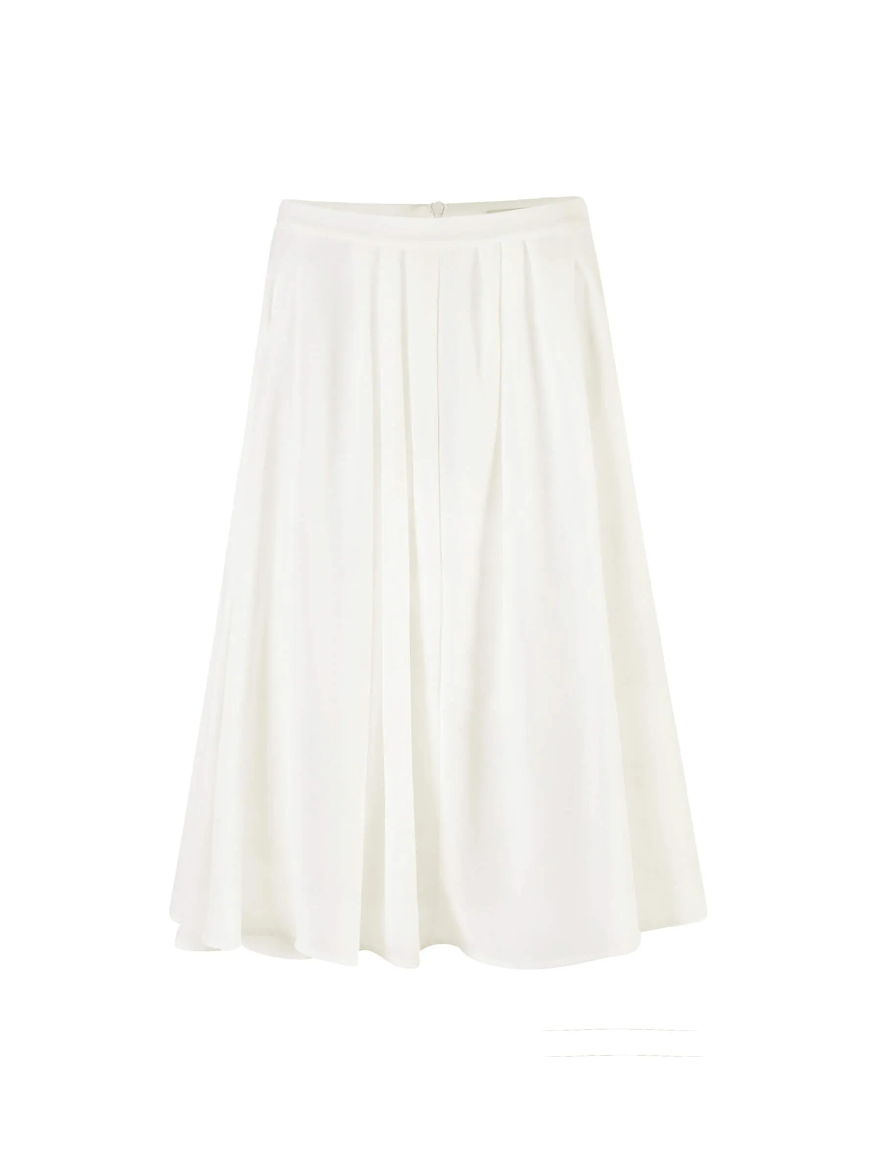 A-line Pleated Midi Skirt