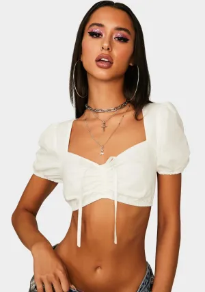 Allure Lace Up Crop Top