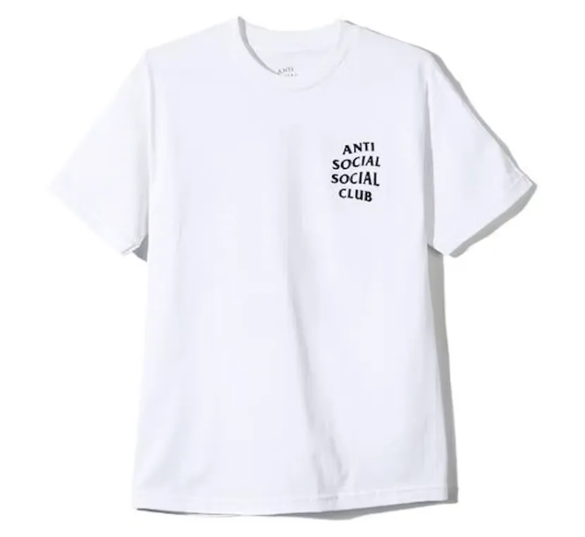 Anti Social Social Club Kkotch Short Sleeve Tee Shirt White