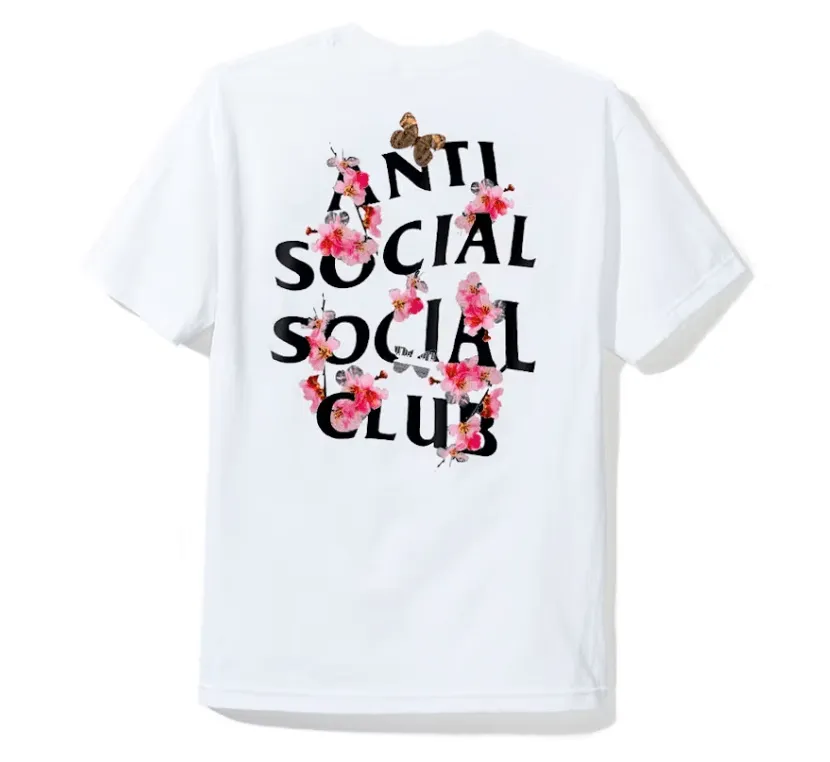 Anti Social Social Club Kkotch Short Sleeve Tee Shirt White