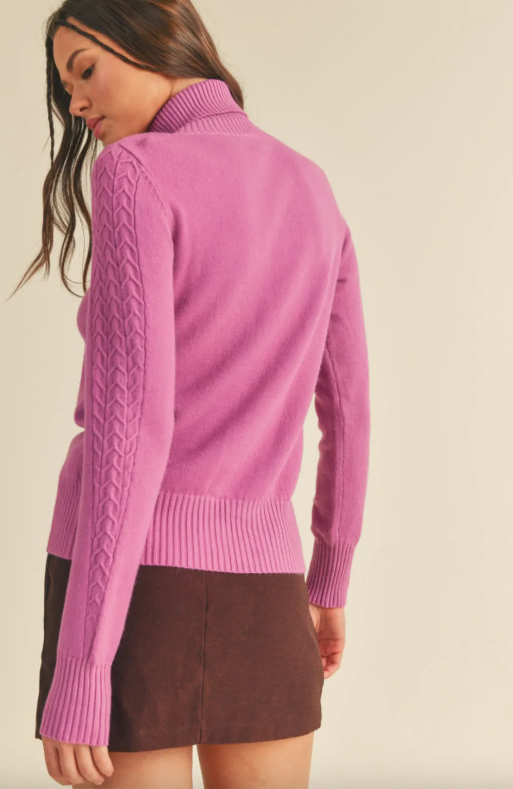 Cabled Essence Turtleneck