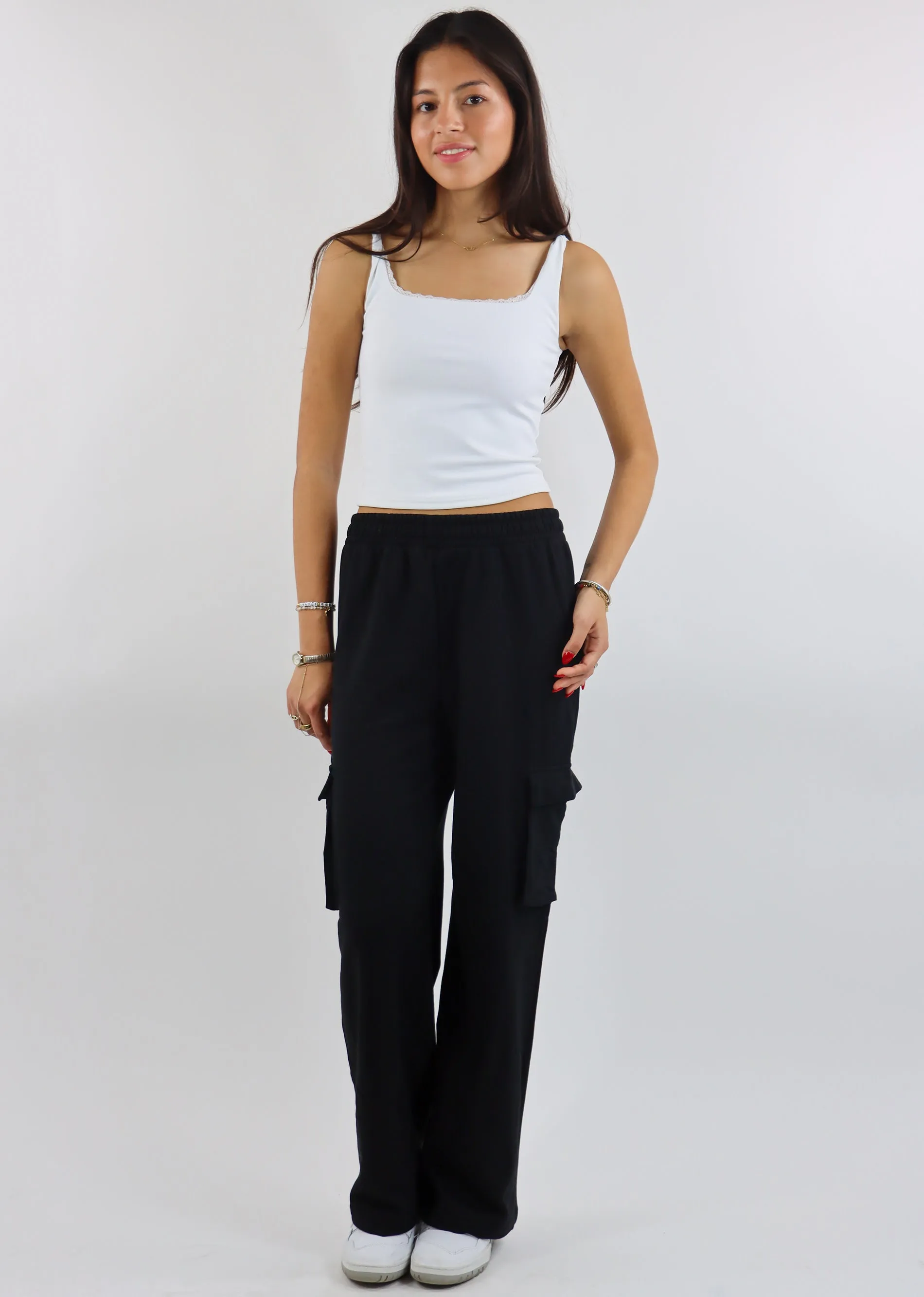 Can't You See Cargo Sweatpants ★ Black
