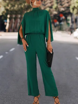 Chic Wide-Leg Turtleneck Jumpsuit