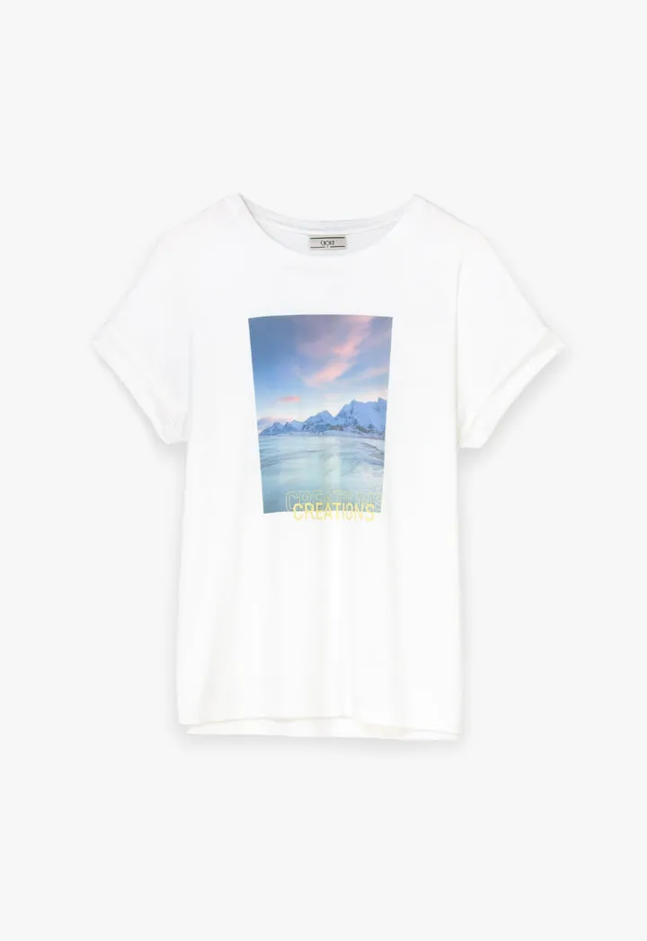 Choice Graphic Print T-Shirt Off White