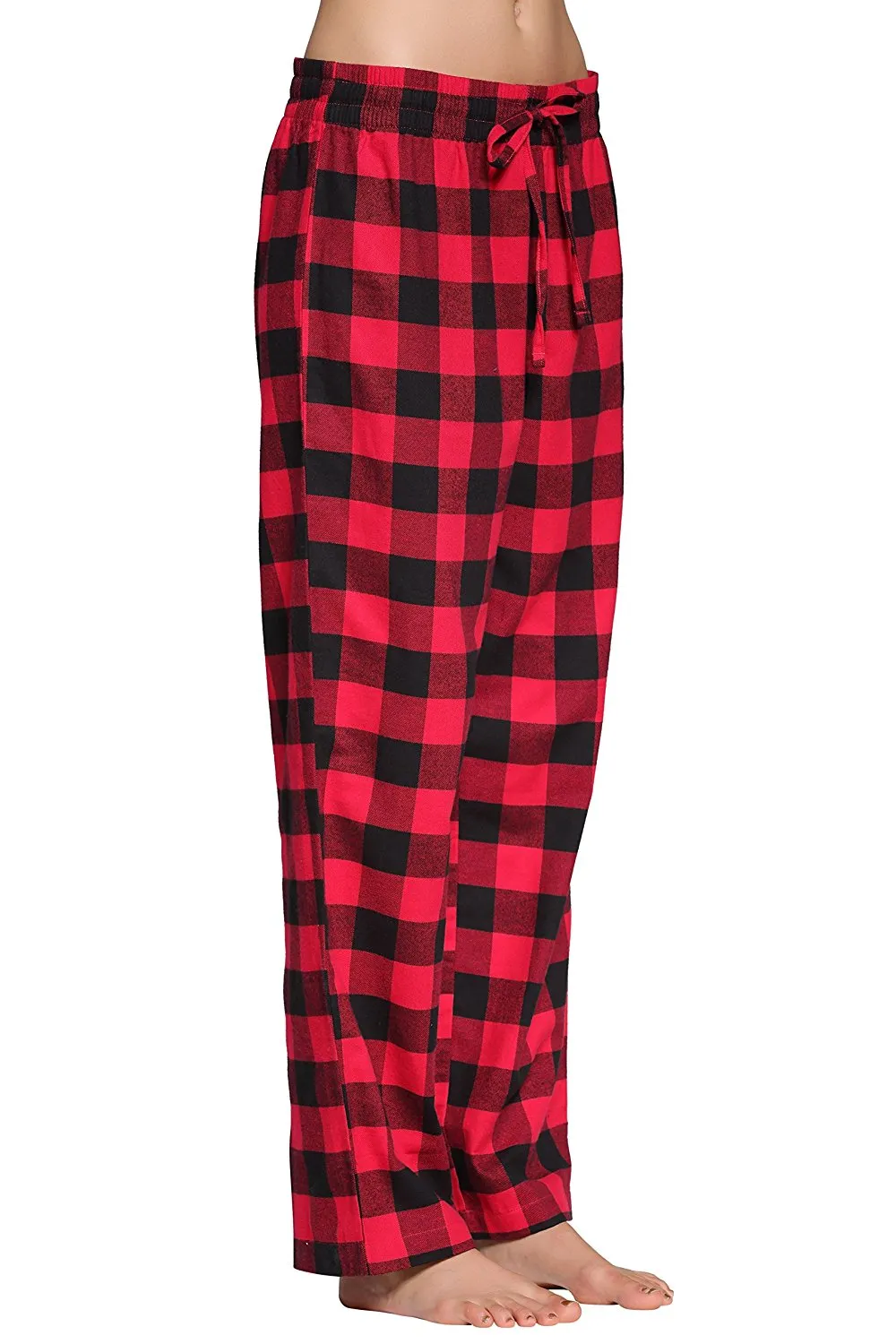 CYZ Women's 100% Cotton Super Soft Flannel Plaid Pajama/Louge Pants
