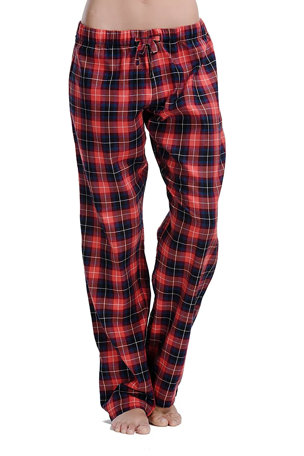 CYZ Women's 100% Cotton Super Soft Flannel Plaid Pajama/Louge Pants