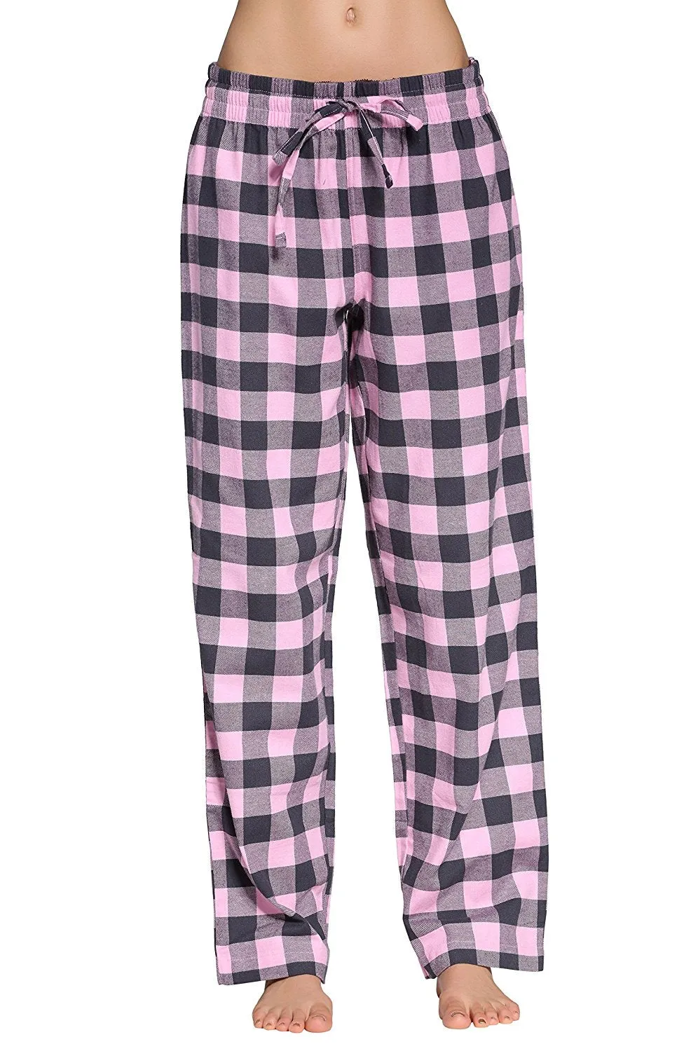 CYZ Women's 100% Cotton Super Soft Flannel Plaid Pajama/Louge Pants