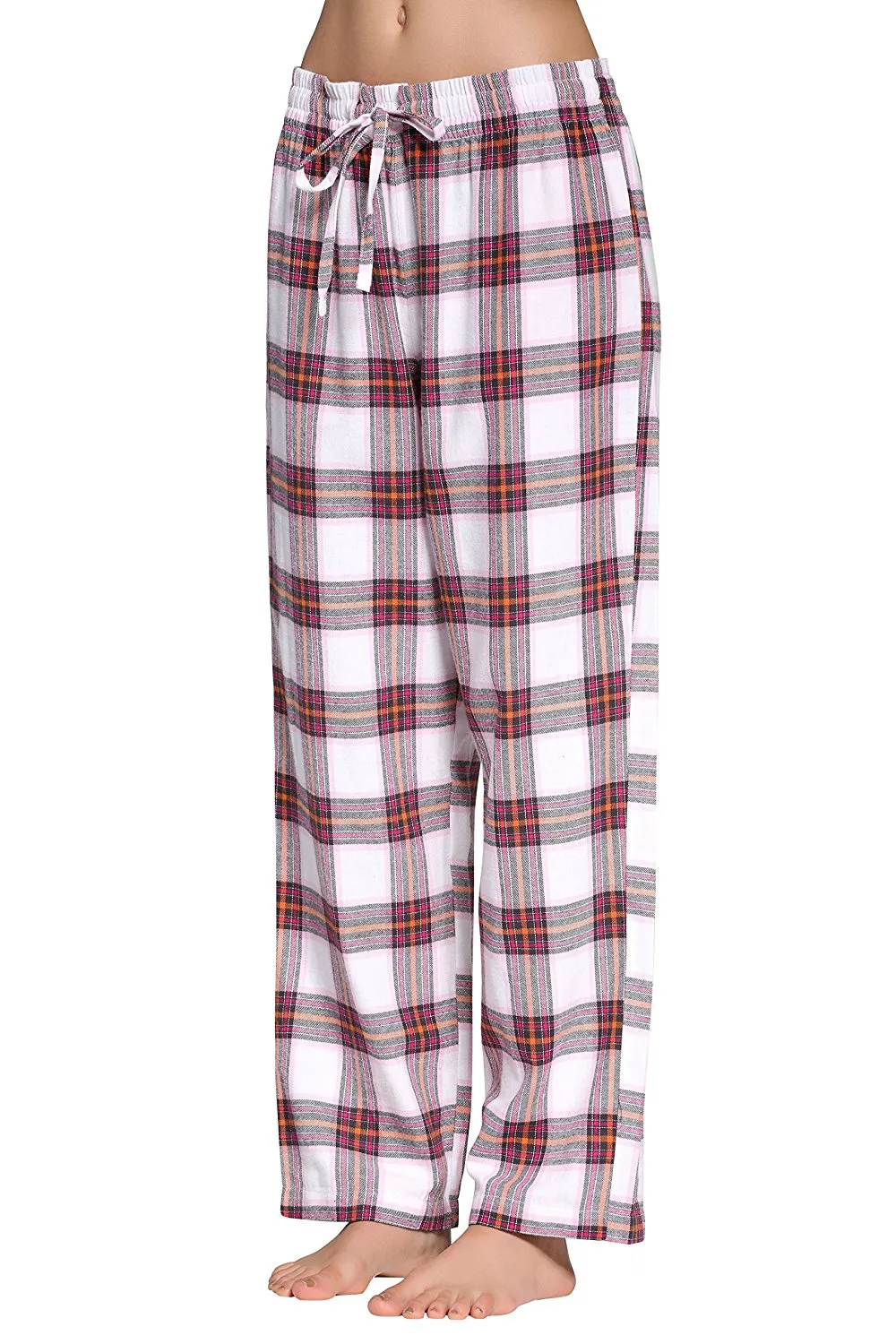 CYZ Women's 100% Cotton Super Soft Flannel Plaid Pajama/Louge Pants