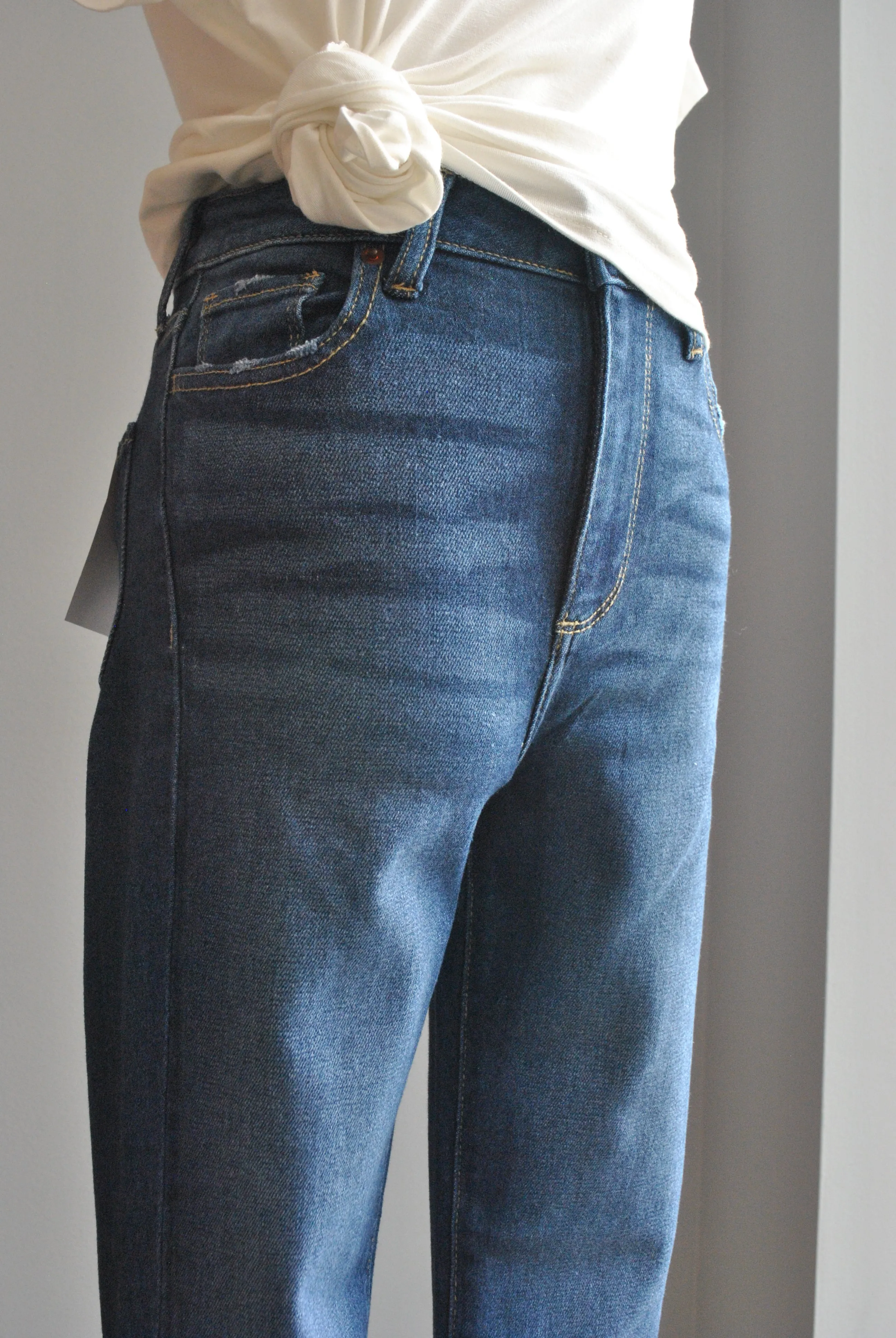 DARK DENIM CLASSIC STYLE SKINNY JEANS