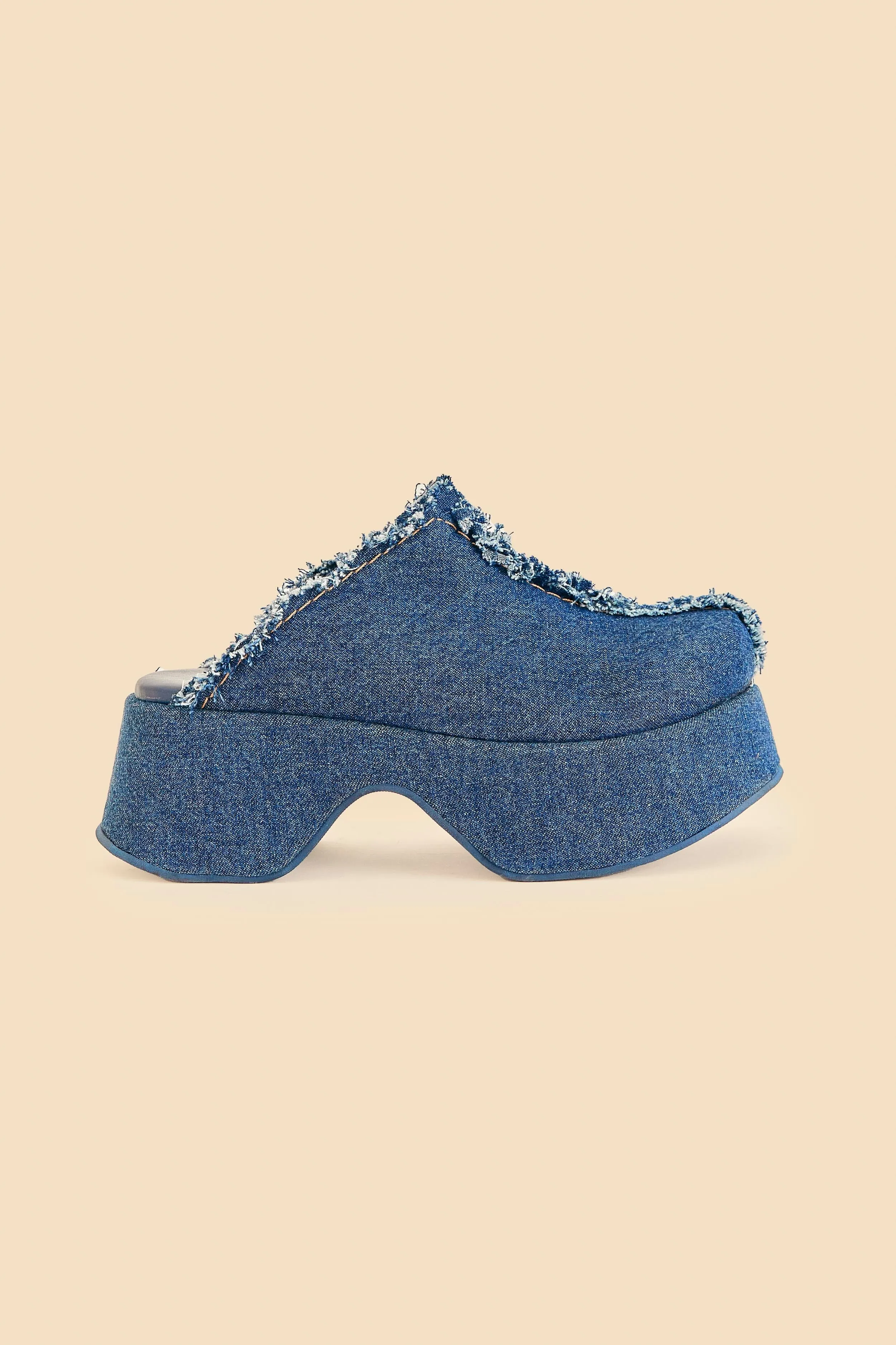 Denim Platform Clog