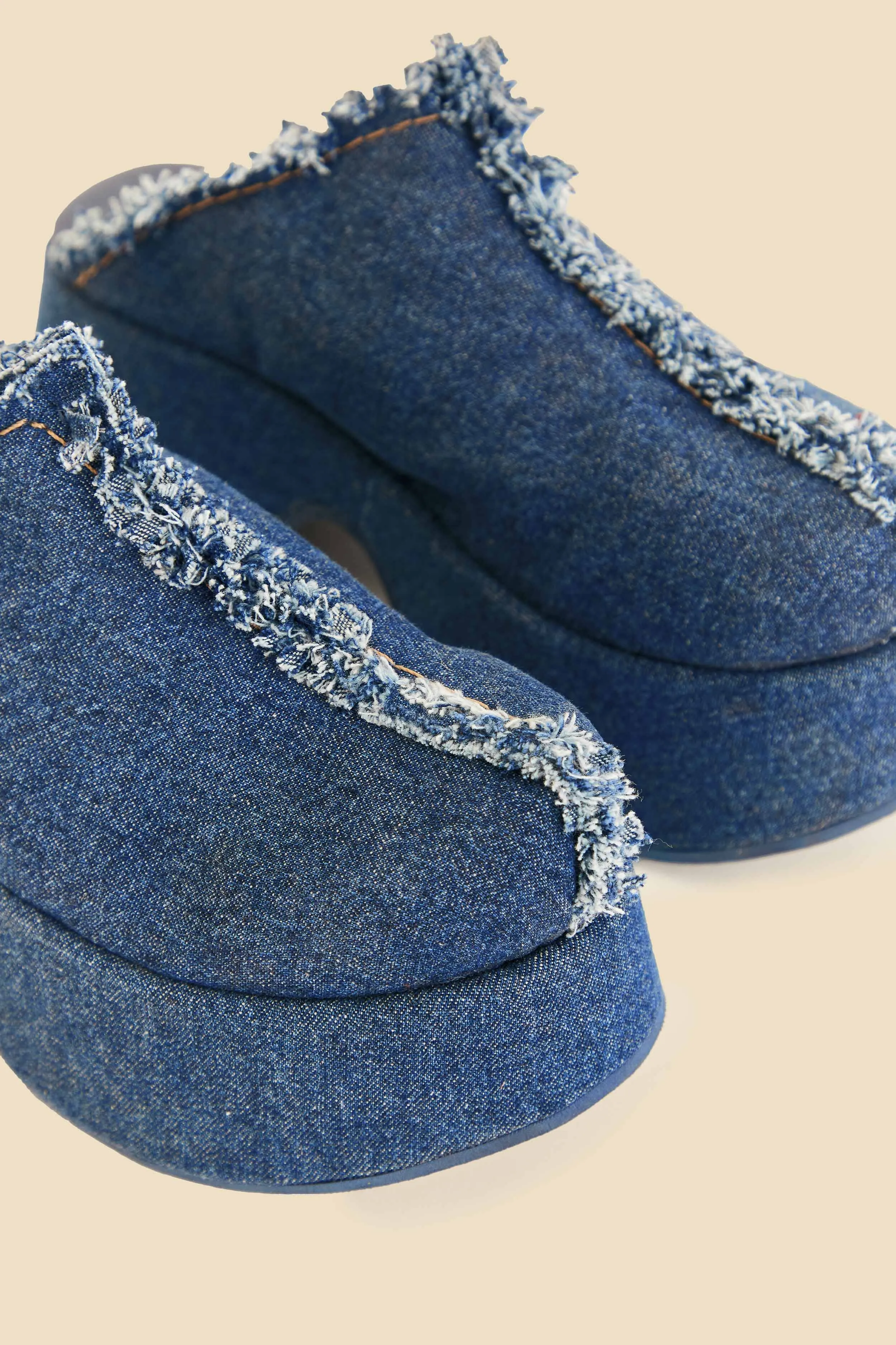 Denim Platform Clog