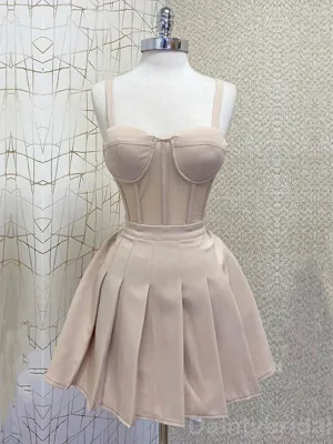 Elegant Straps A-line Jersey Short Homecoming Dresses Online, HD0665