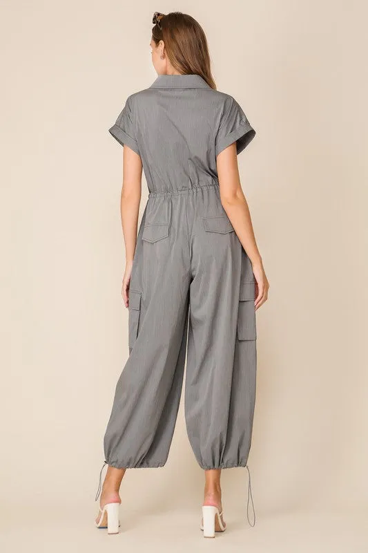 Grey Boiler Jumpsuit
