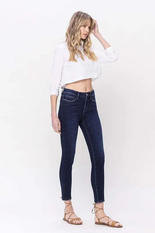 High Rise Ankle Skinny Jeans