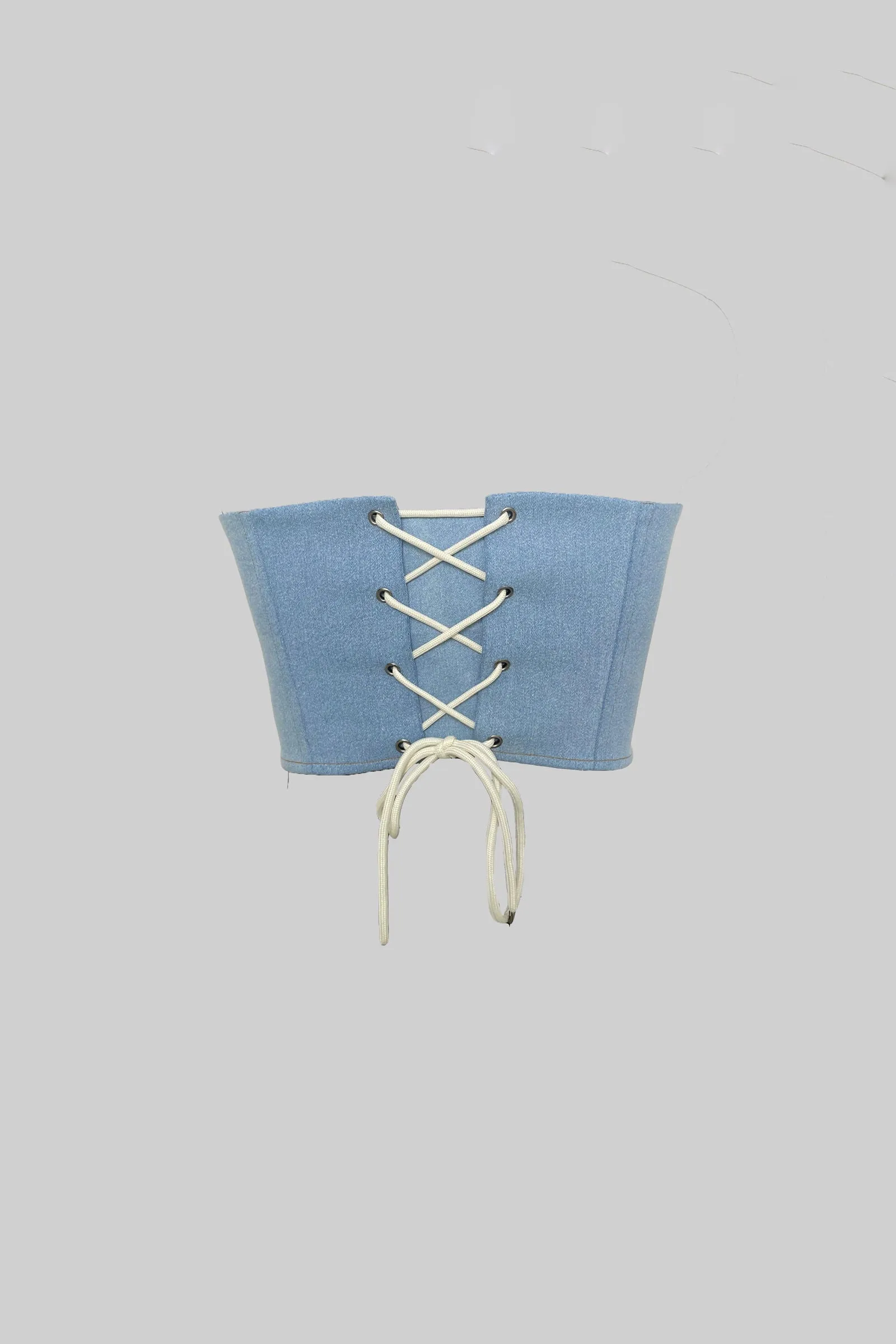 IMPOLITE CORSET LIGHT DENIM