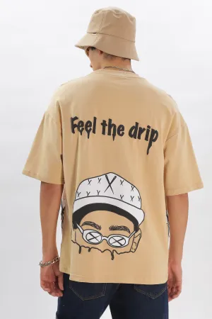 IZI Specials: Feel the Drip Tee (Beige)
