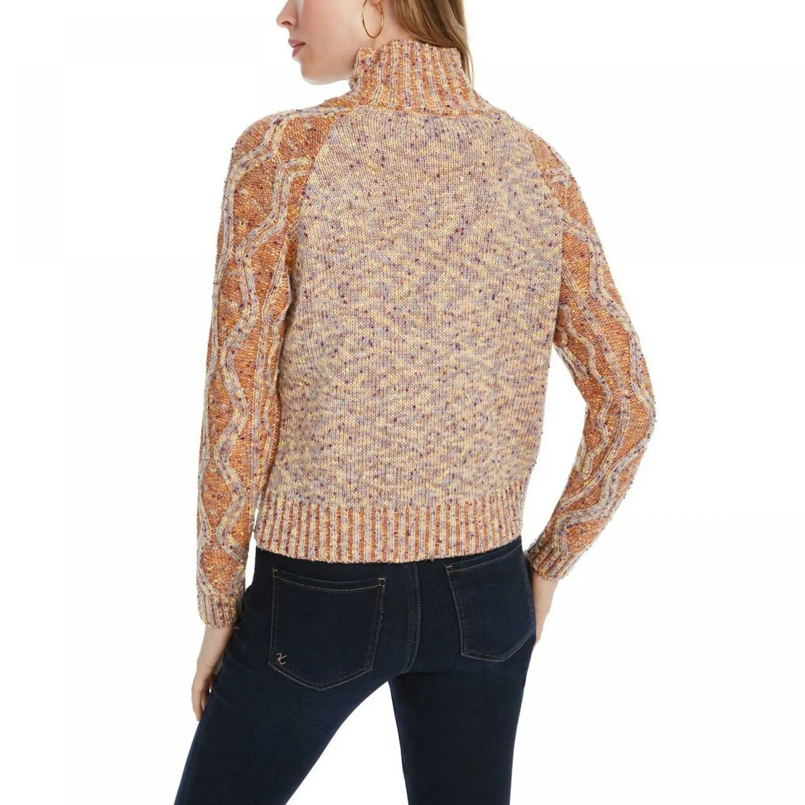 Kit   Sky Women's Junior Fit Cable Knit Sweater