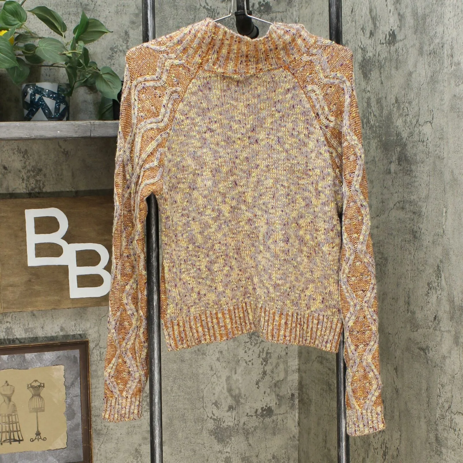 Kit   Sky Women's Junior Fit Cable Knit Sweater
