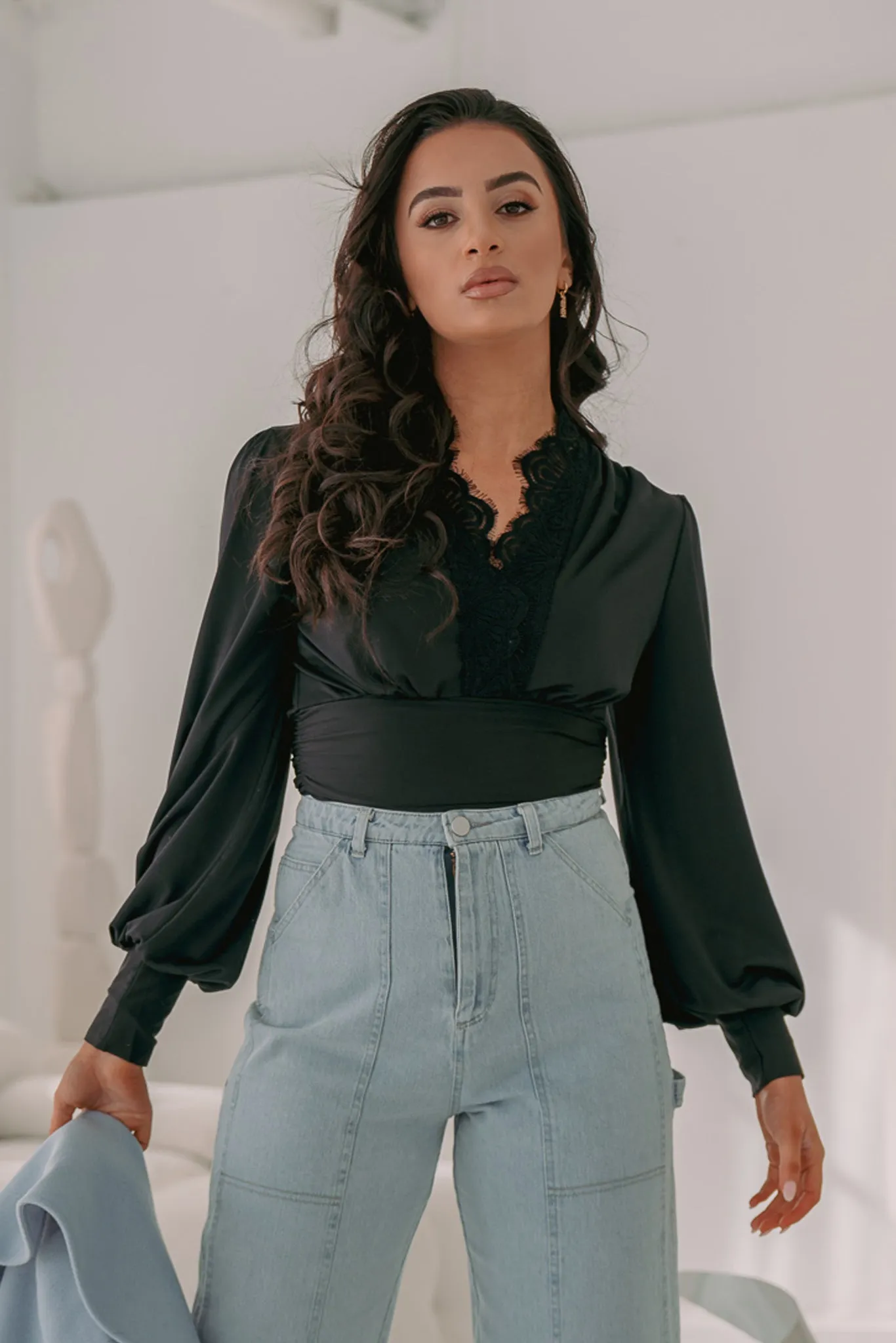 Leyana Lace Trim Top