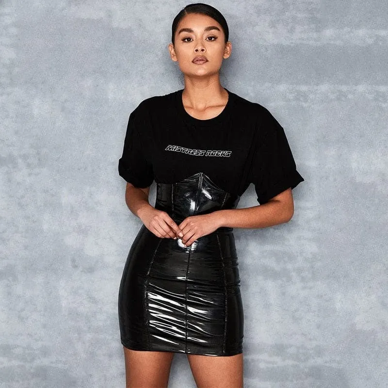 Lola Corset Leather Skirt