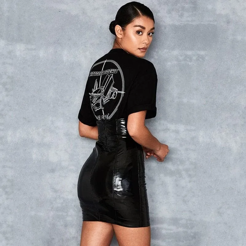 Lola Corset Leather Skirt