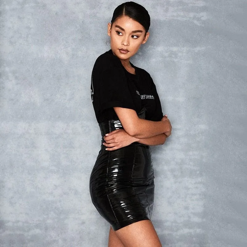 Lola Corset Leather Skirt