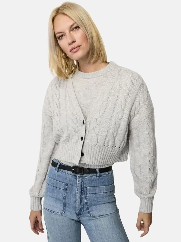 Lucie V Neck Cropped Cardigan