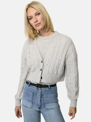 Lucie V Neck Cropped Cardigan