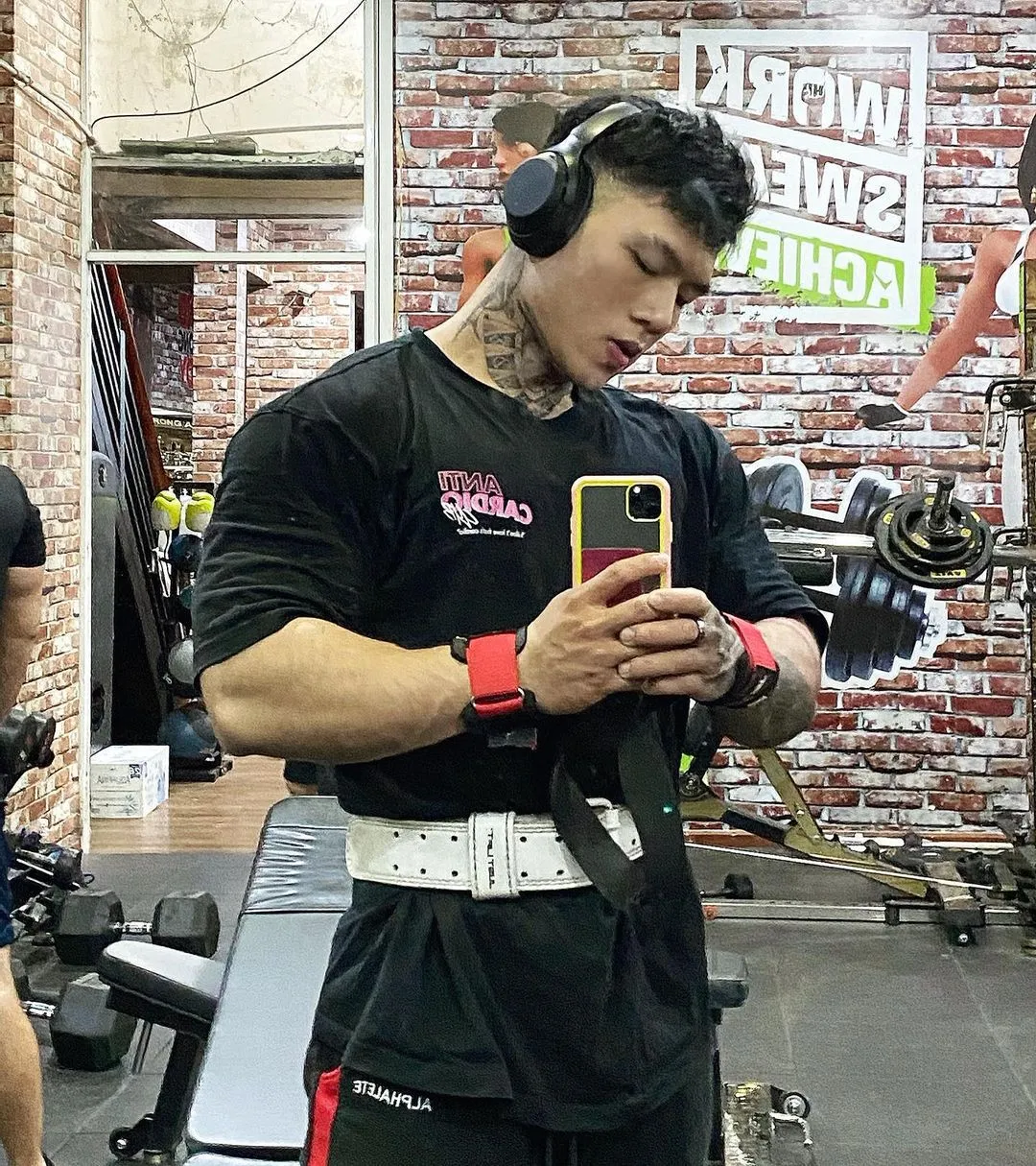 Men crew neck oversized gym t-shirt ANTI CARDIO workout t shirt gym t -shirt fitness shirt bodybuilding t-shirt