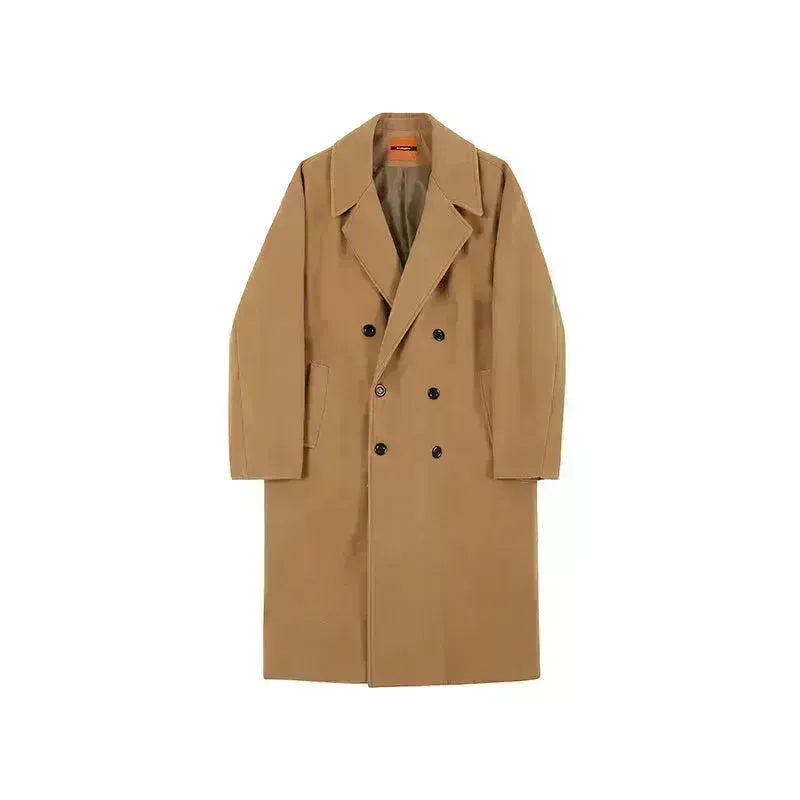 Men trench coat Long Winter woolen coat jacket for men formal winter clothes for men