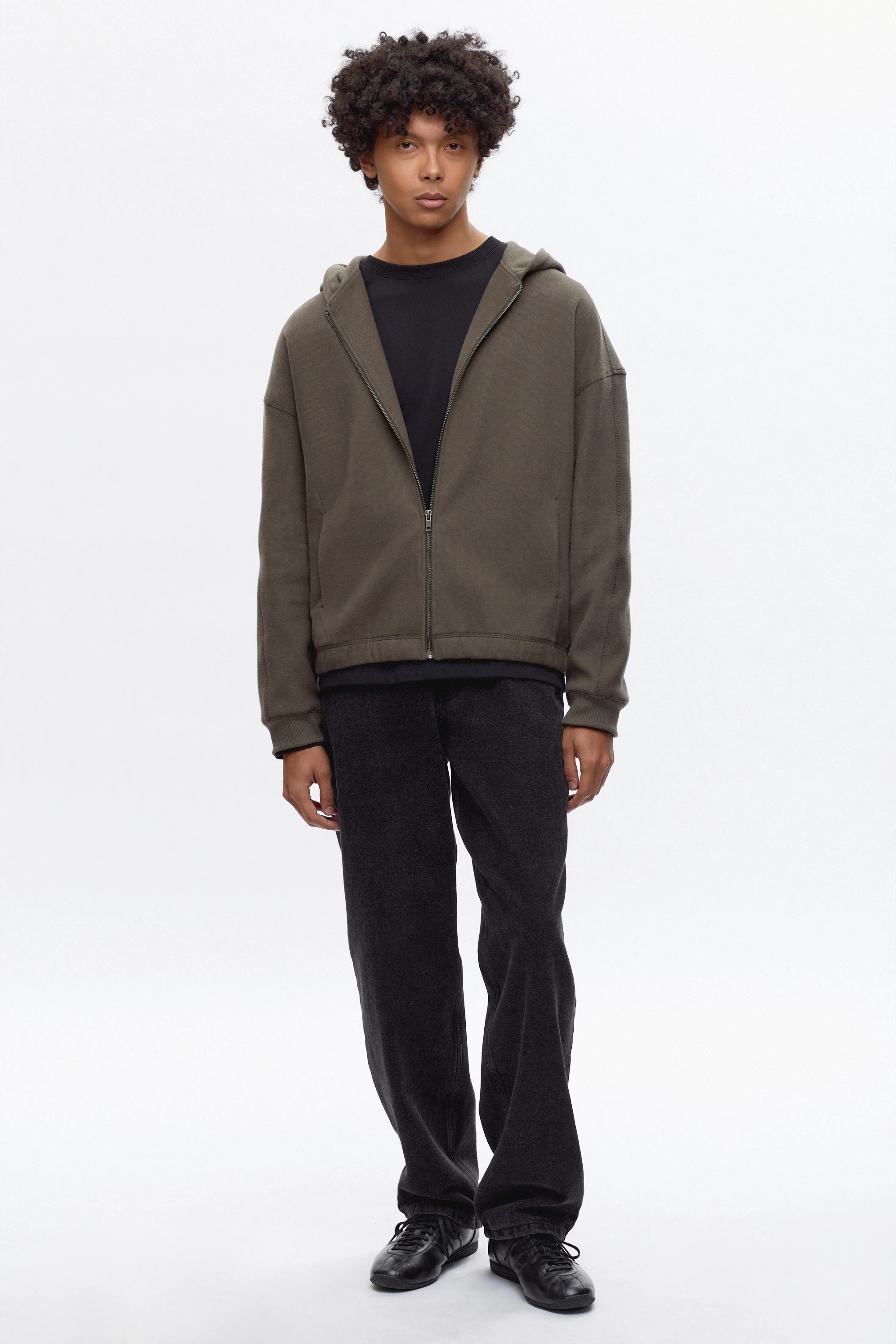 Men's Cozy Zip Hoodie in Beluga