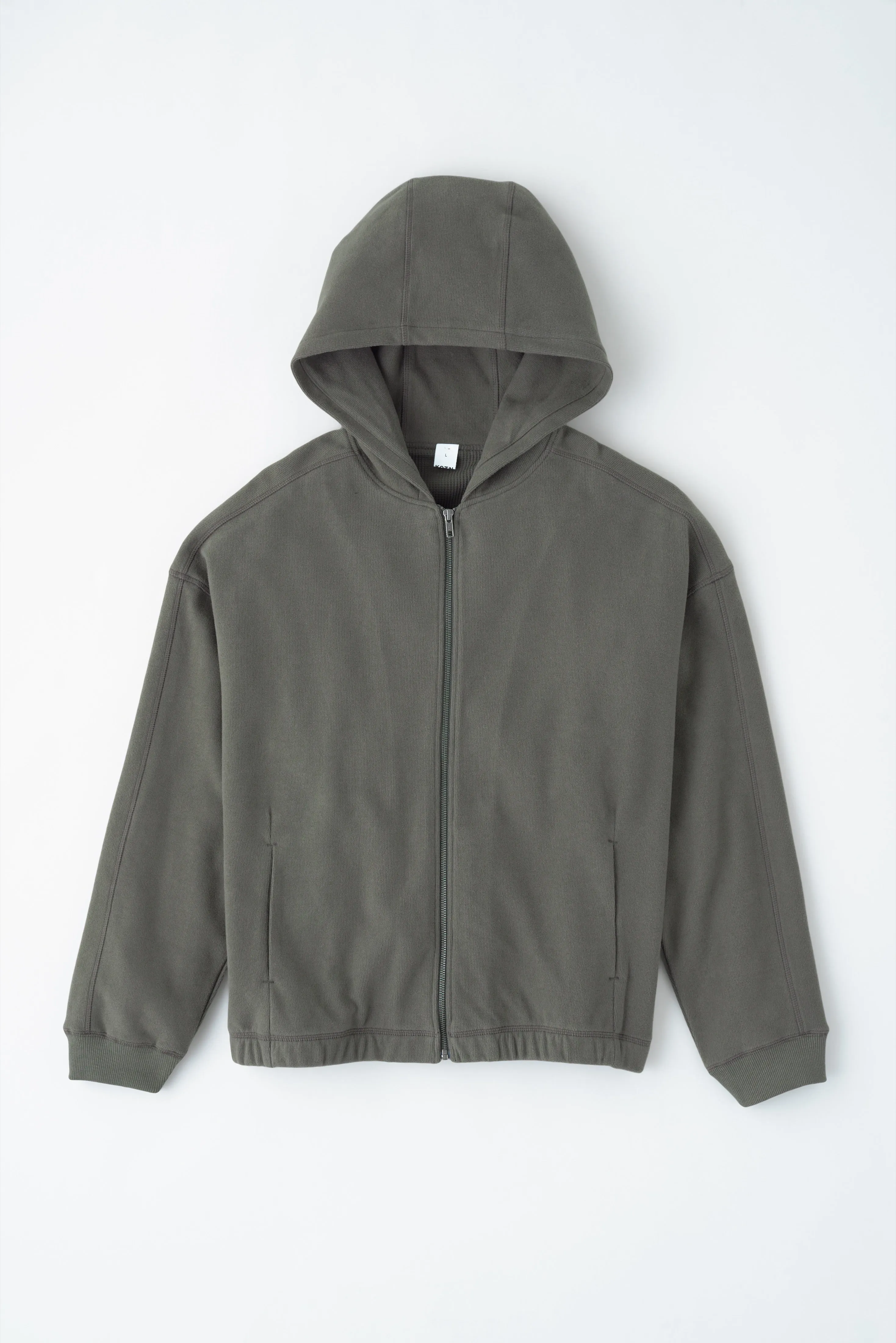 Men's Cozy Zip Hoodie in Beluga