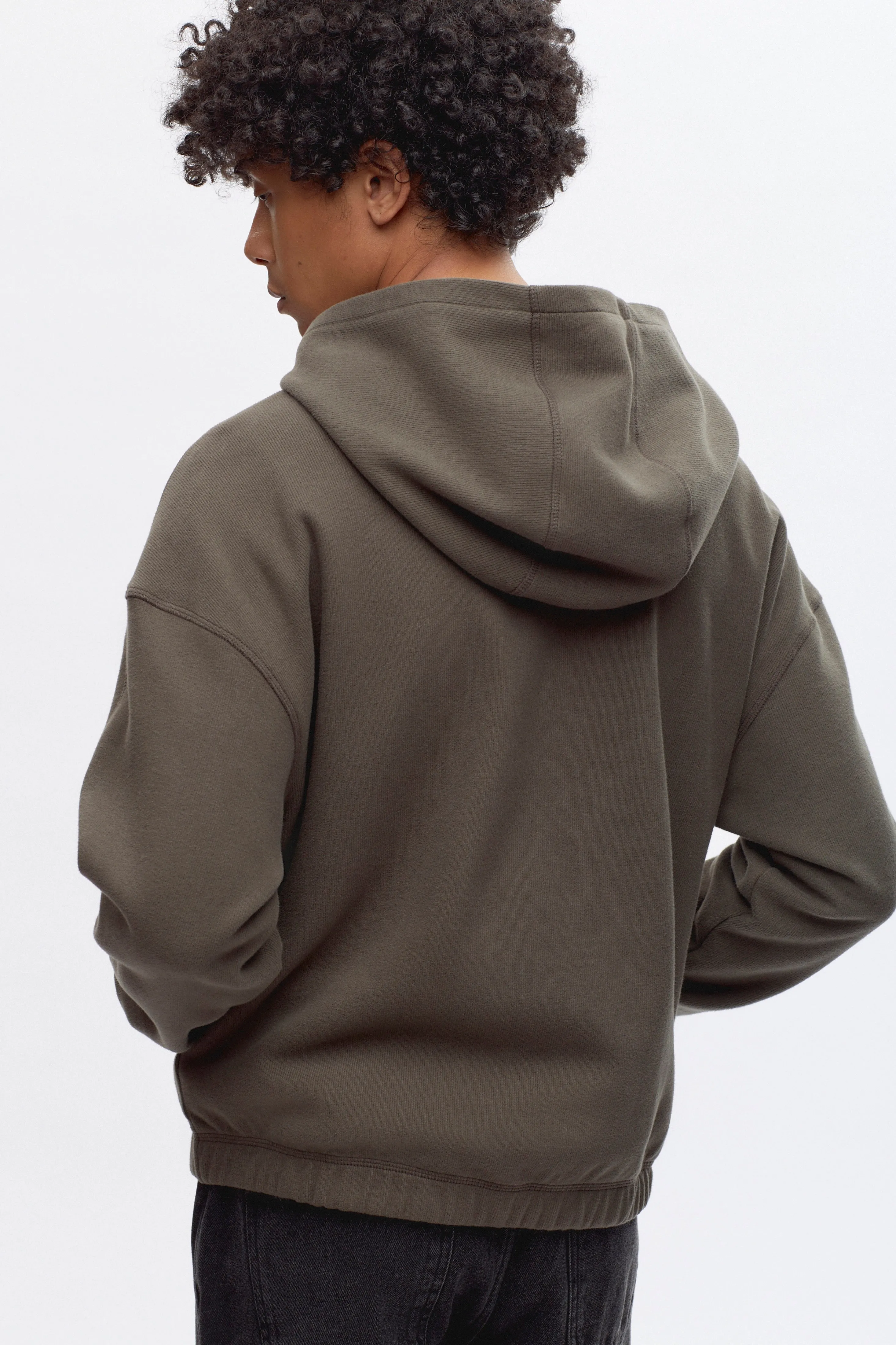 Men's Cozy Zip Hoodie in Beluga