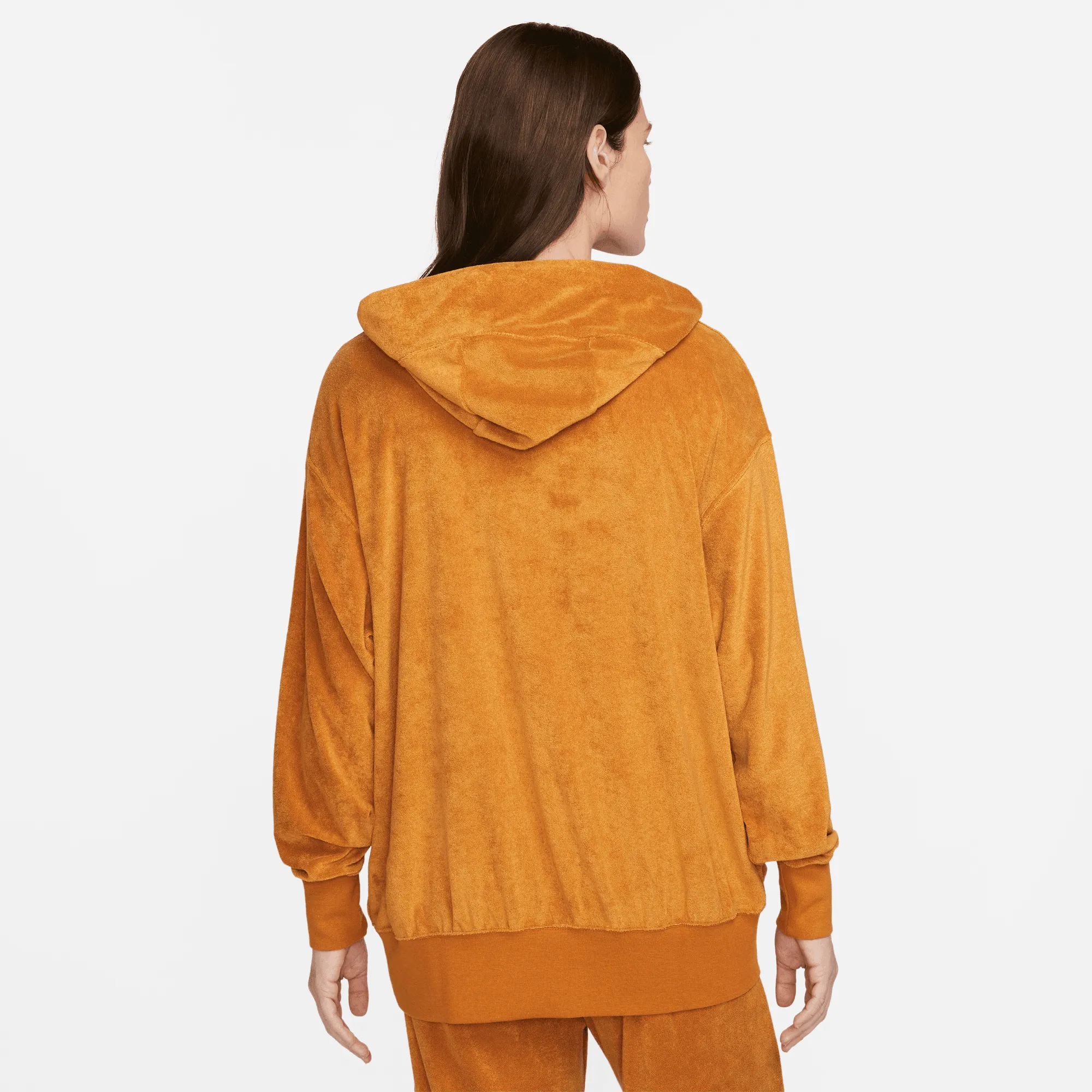 Nike Sportswear Women's Oversized Terry Pullover Yellow Hoodie