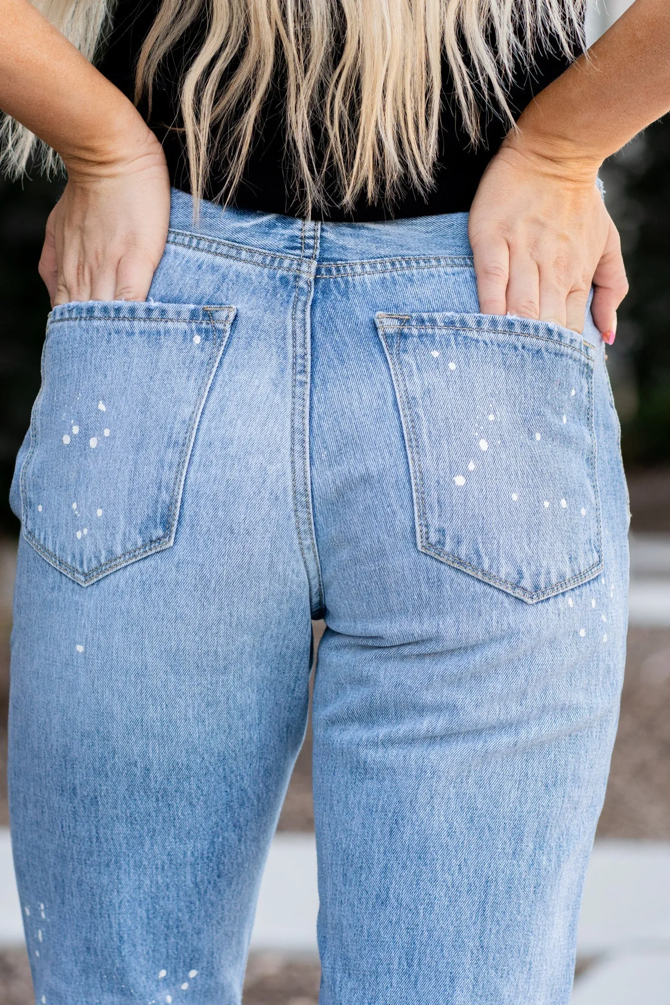 Oceane High Rise Slim Straight Jeans
