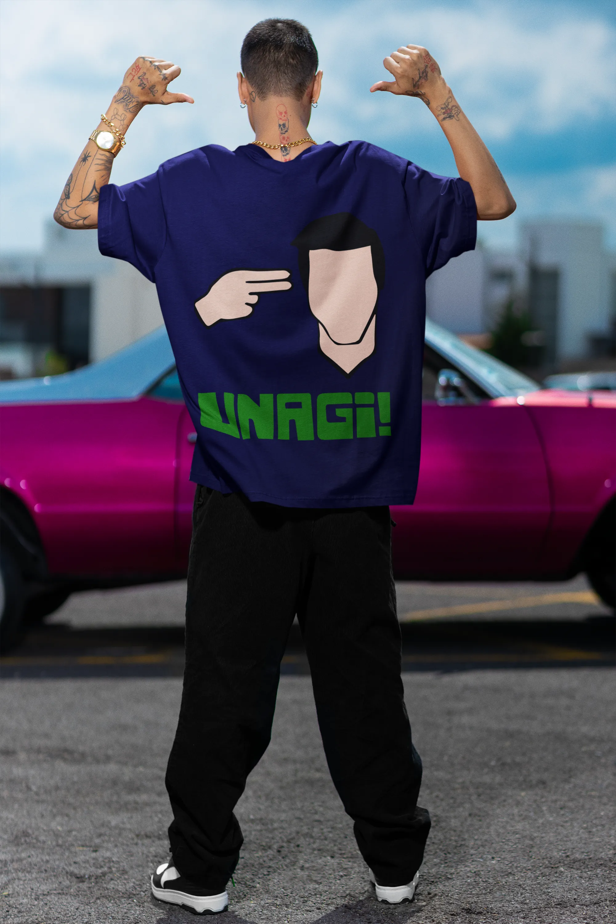 Oversized T-Shirt Men - Unagi