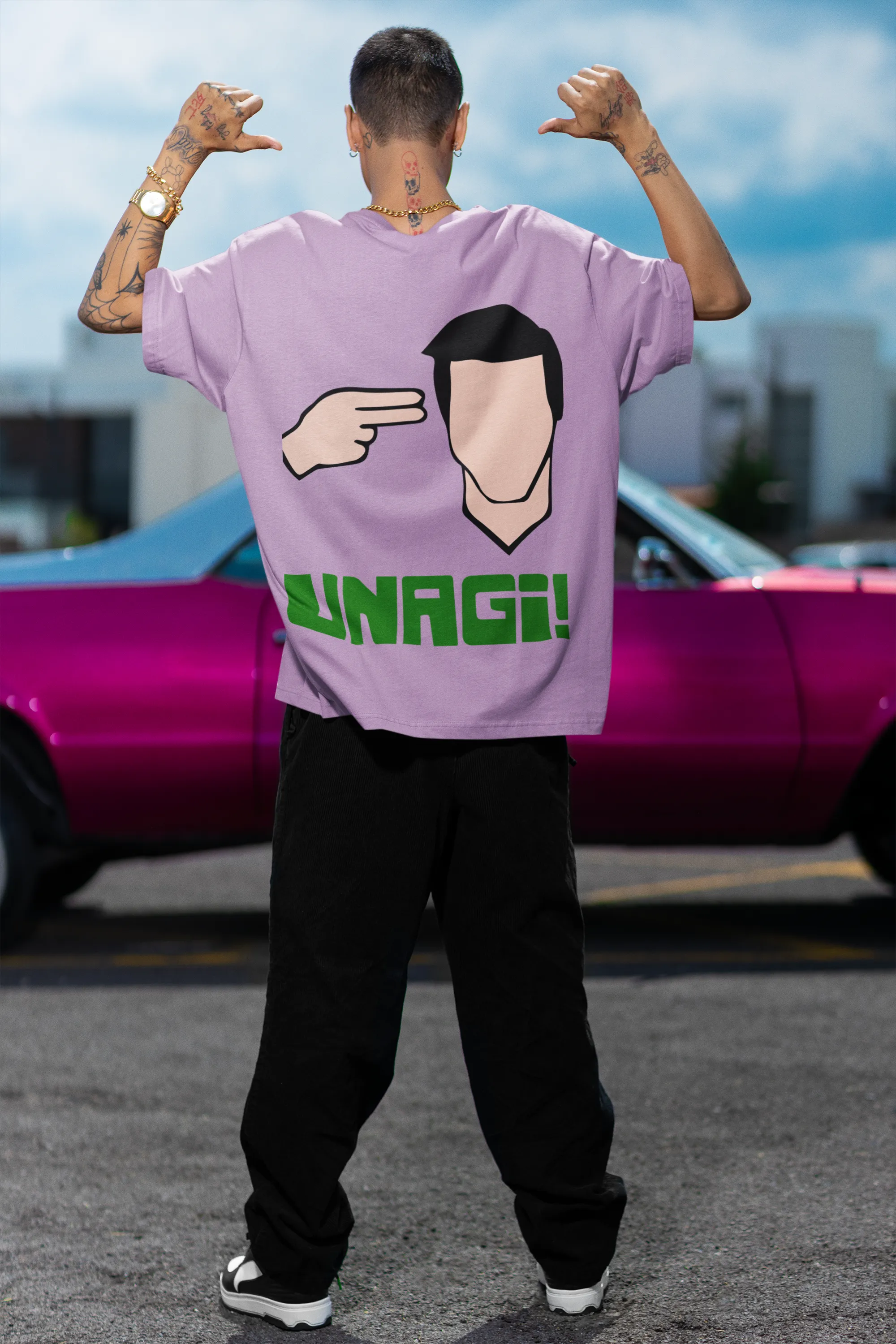 Oversized T-Shirt Men - Unagi
