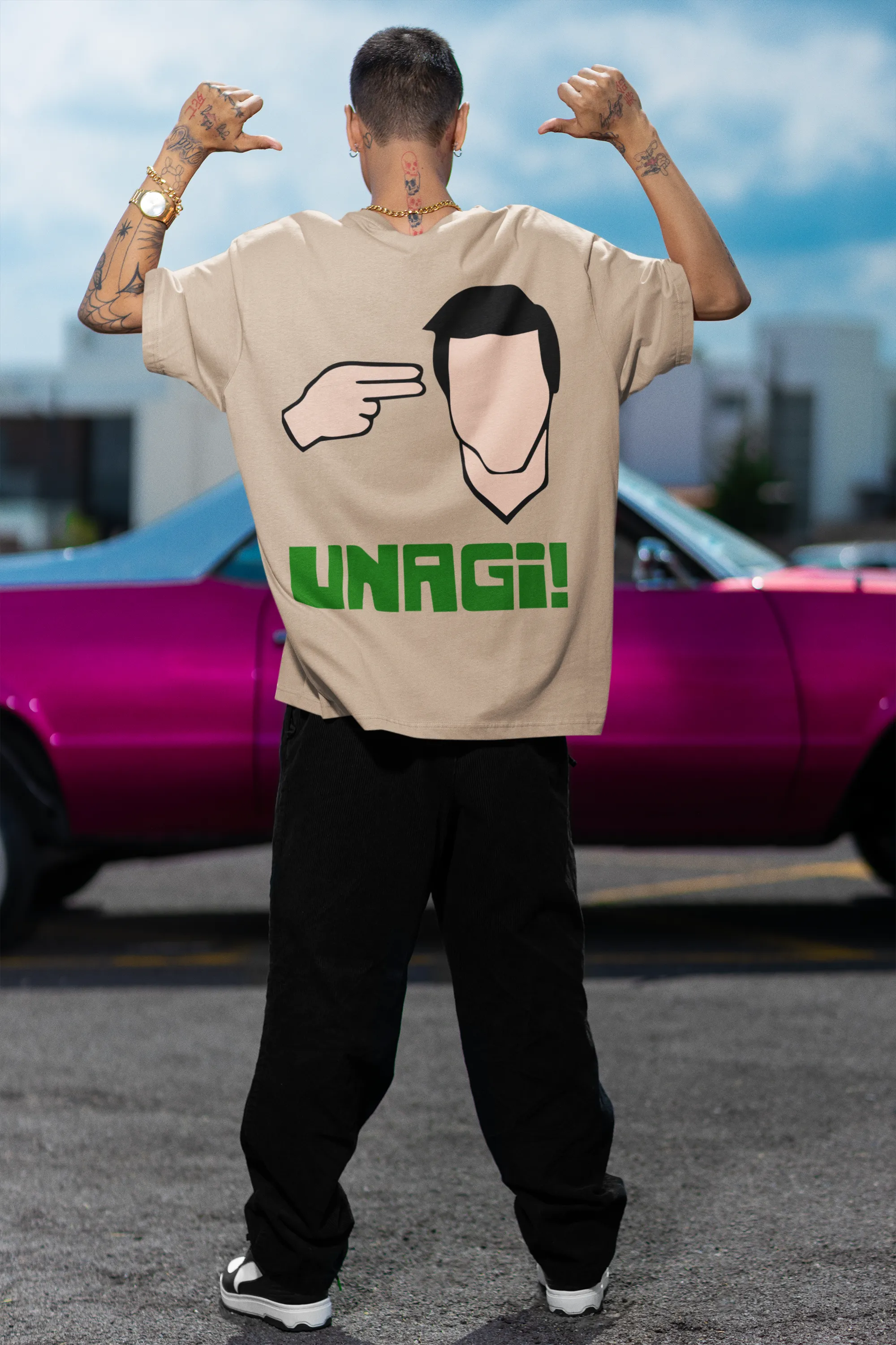 Oversized T-Shirt Men - Unagi