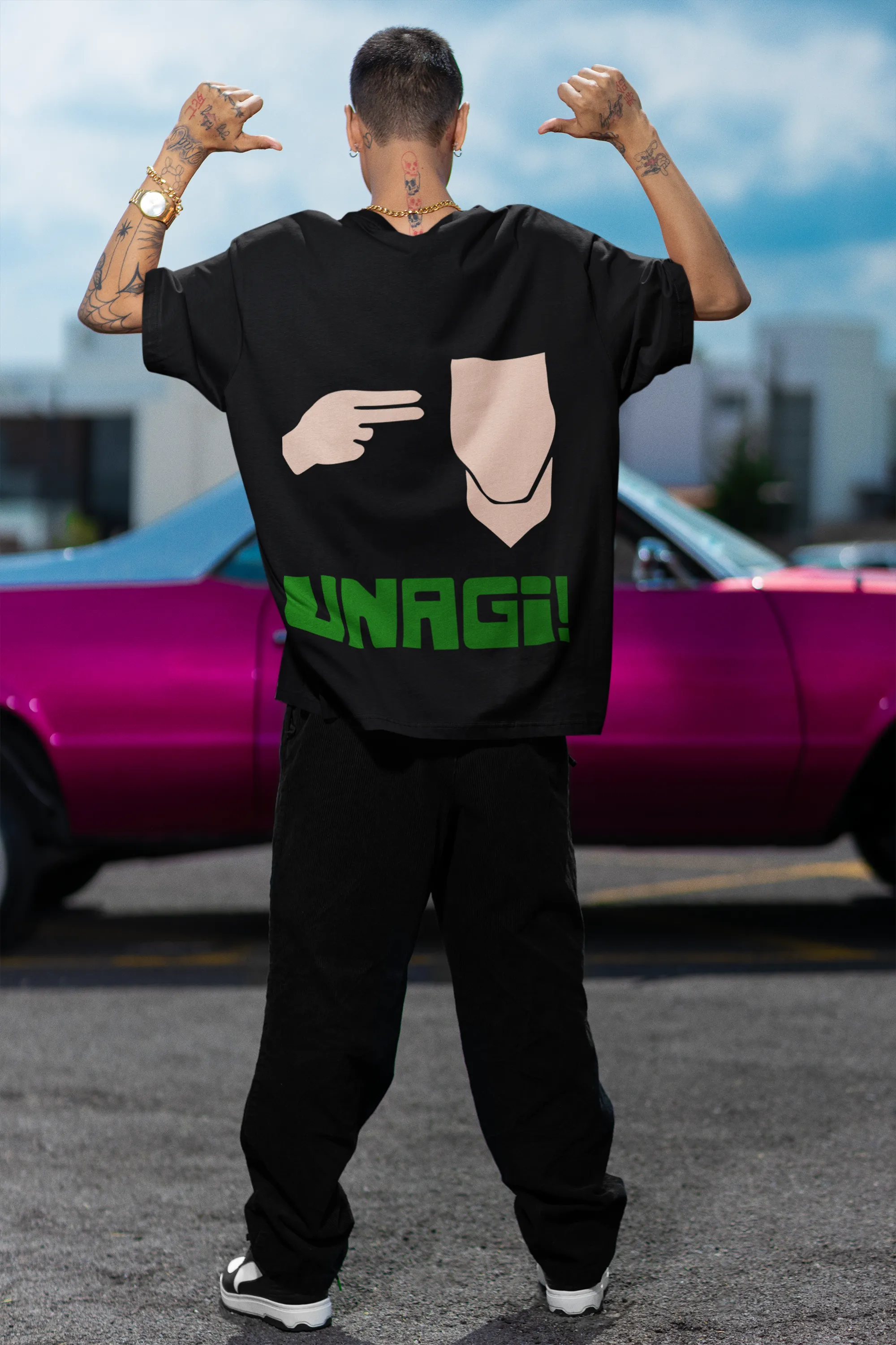 Oversized T-Shirt Men - Unagi