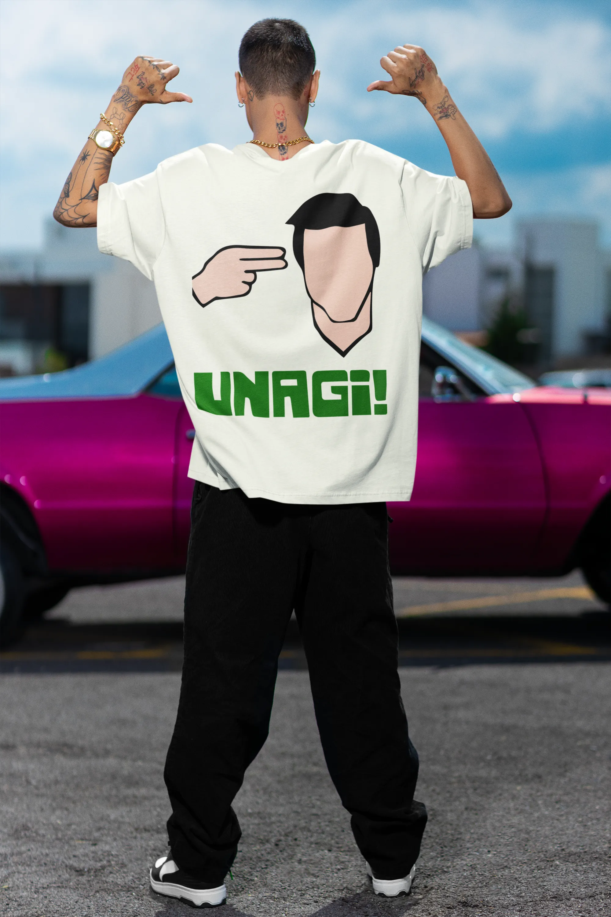 Oversized T-Shirt Men - Unagi