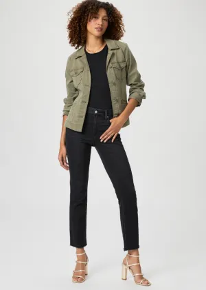 Paige Cindy Raw Hem Black Lotus