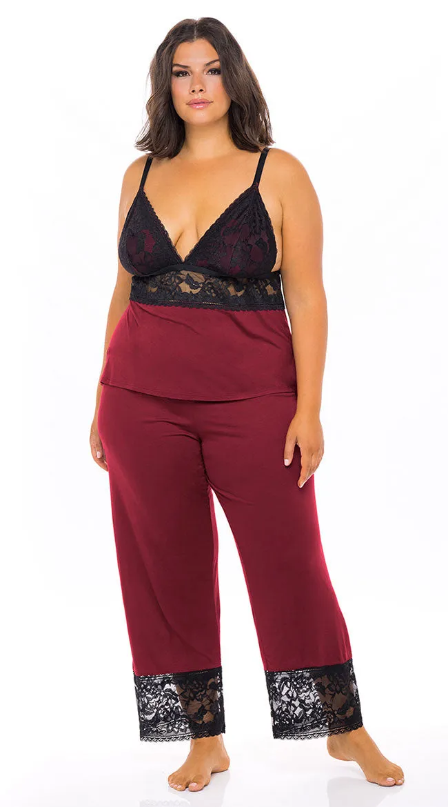 Plus Size Talking In Your Sleep Cami Pajama Set