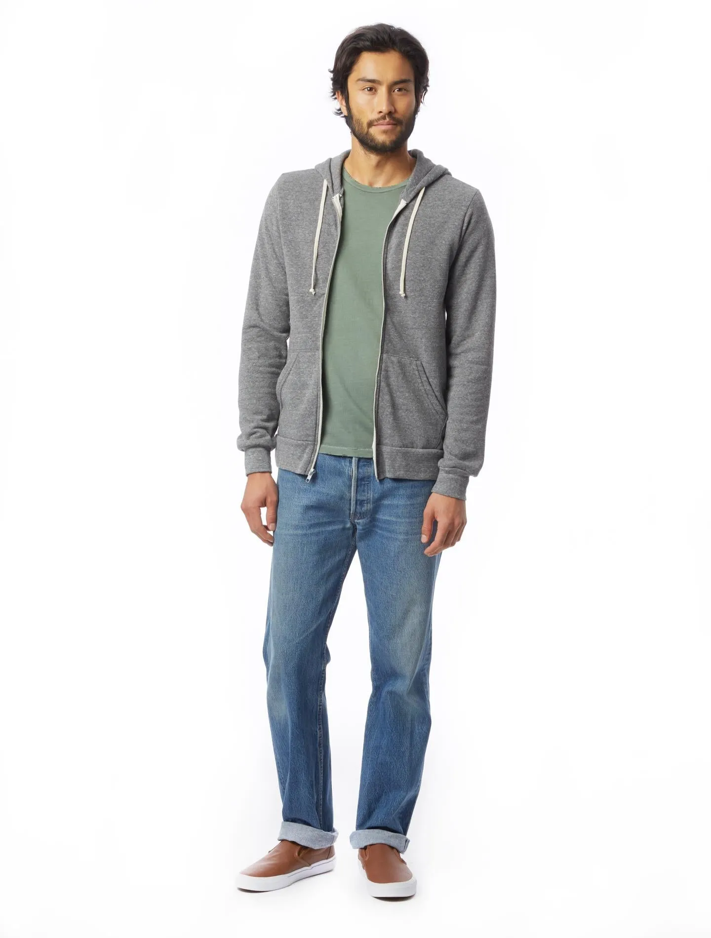 Rocky Fleece Zip Hoodie (Eco Grey)