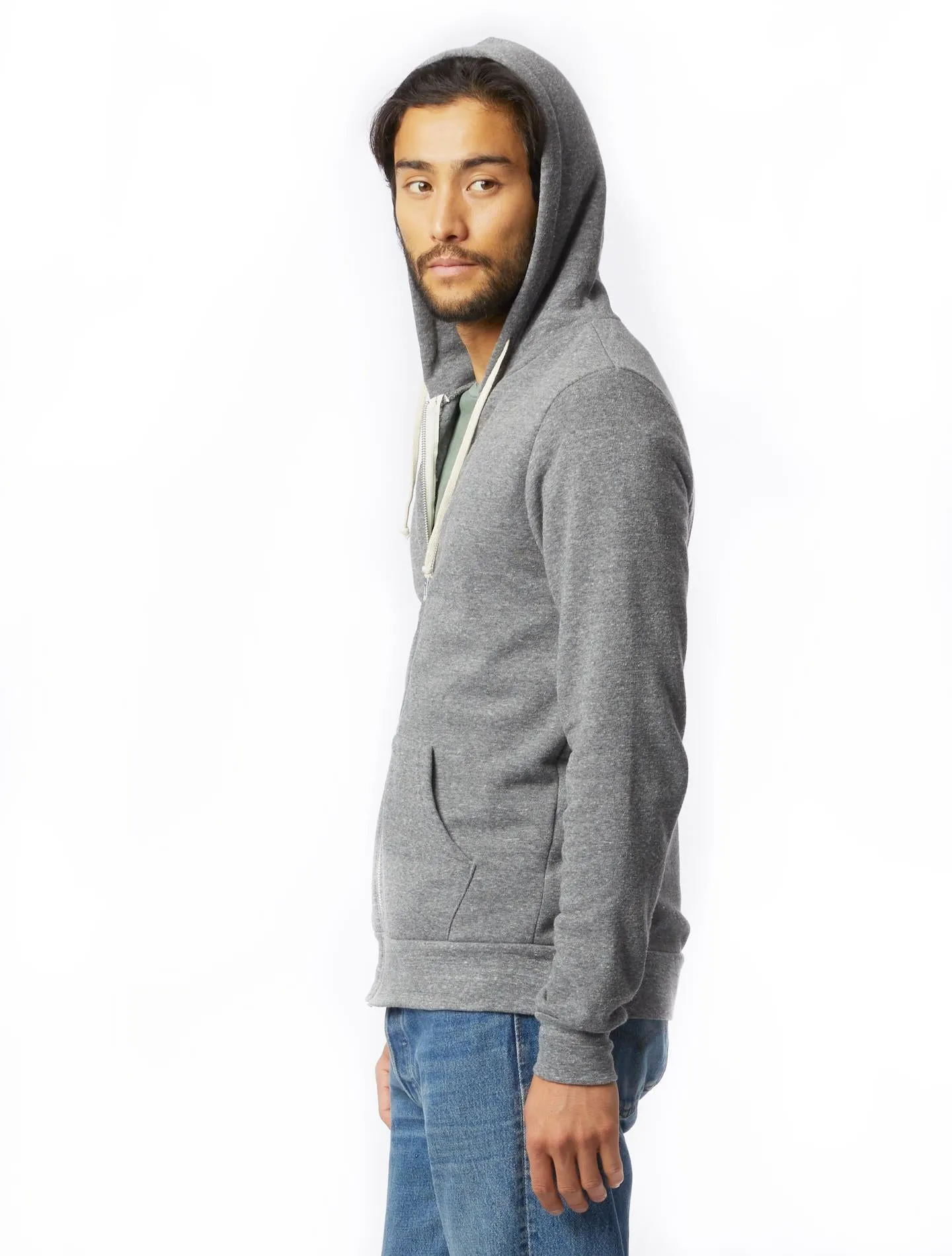 Rocky Fleece Zip Hoodie (Eco Grey)