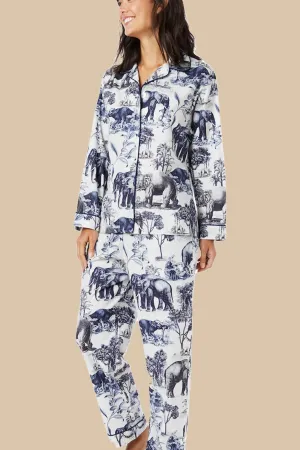Safari Toile Luxe Pima Cotton Pajama