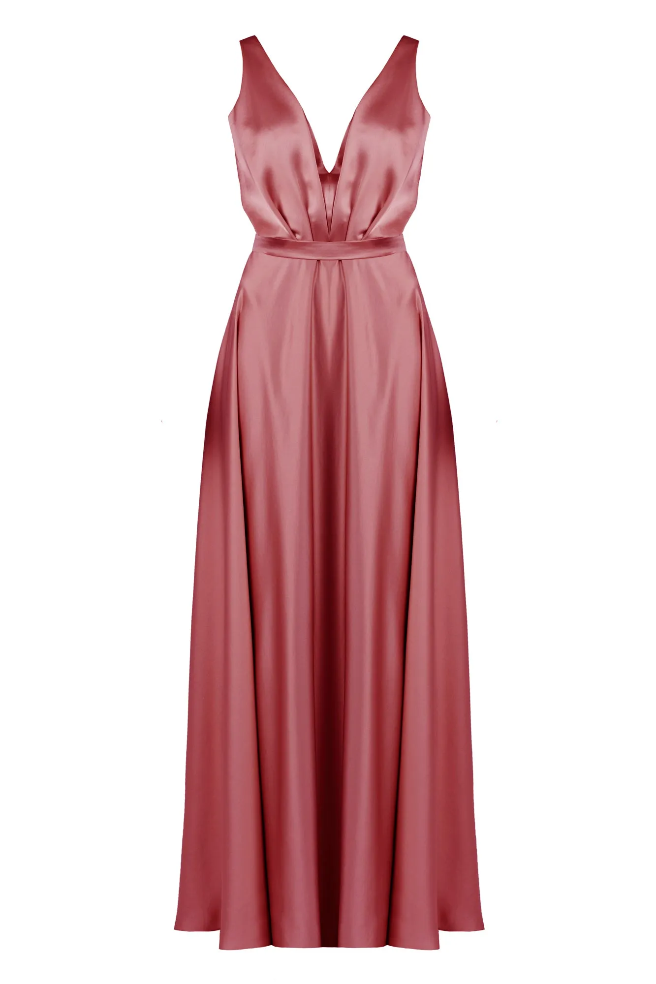 SOFI brick red maxi evening gown