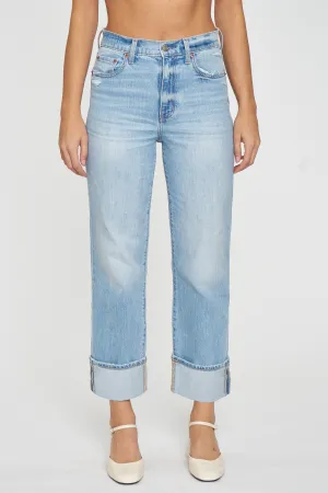 Sundaze Cuffed High Rise Vintage Straight | Fate