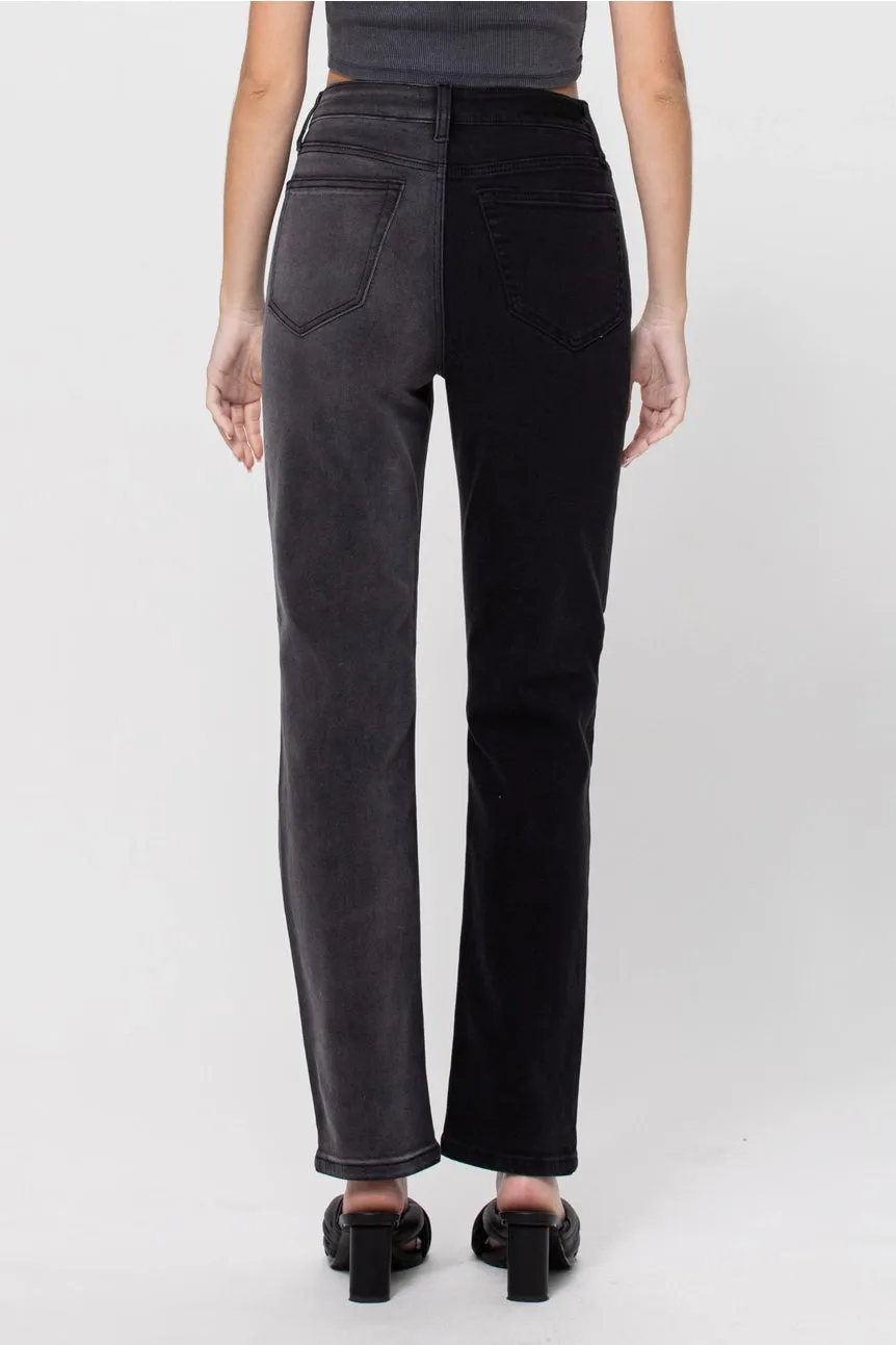 Tonya Two Tone High Rise Jeans